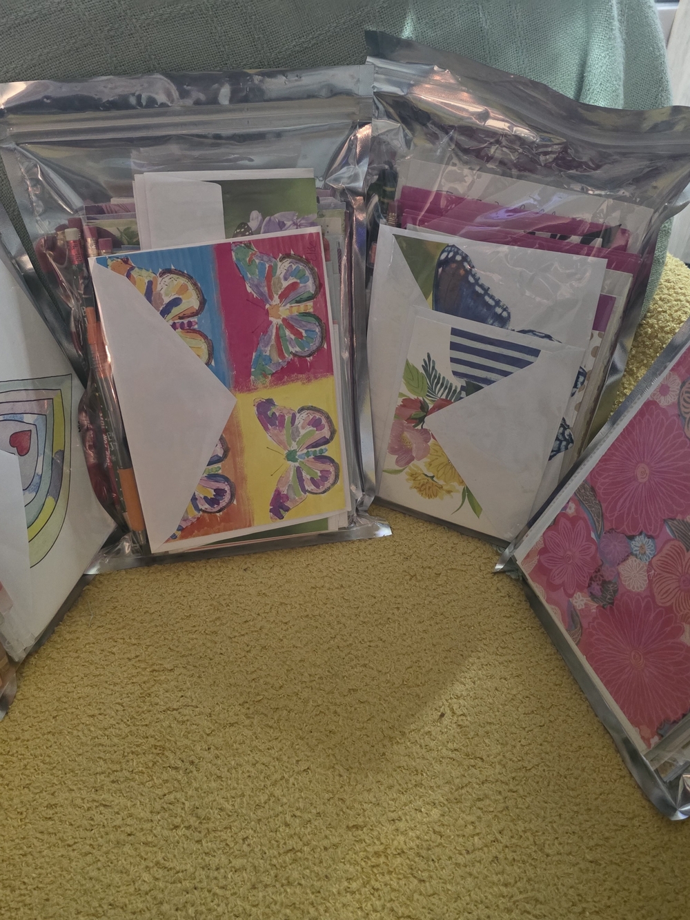 Assorted Pink & Multicolor Party Card Sets - Picture 2 of 2